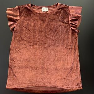 Size Large Women’s top with Velour type material.